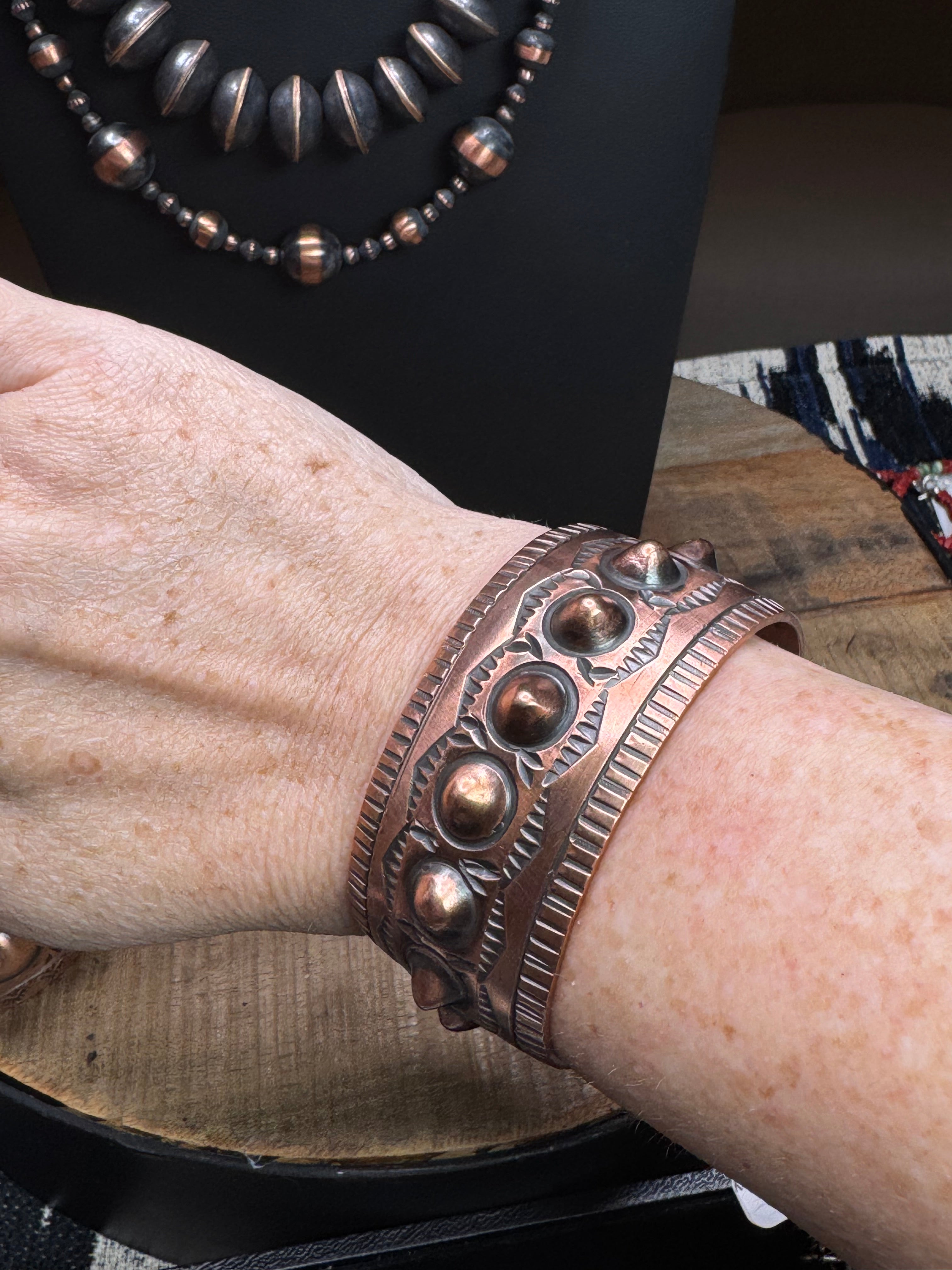 3006 - Copper Cuff by Ronnie Willie